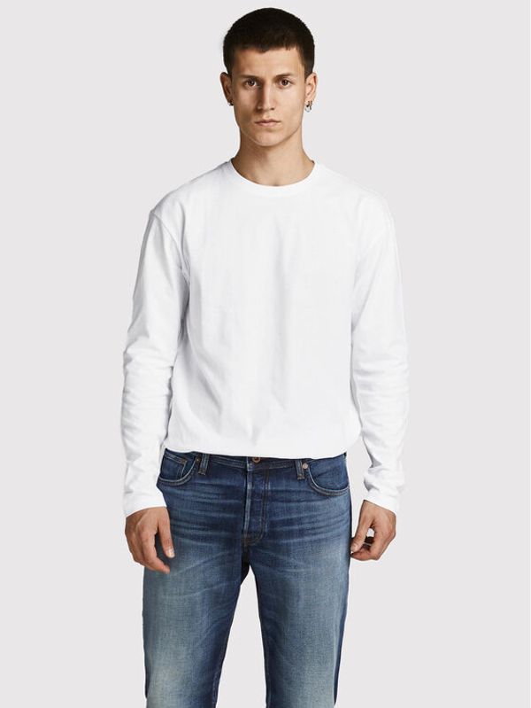 Jack&Jones Jack&Jones Тениска с дълъг ръкав Noa 12190128 Бял Loose Leg