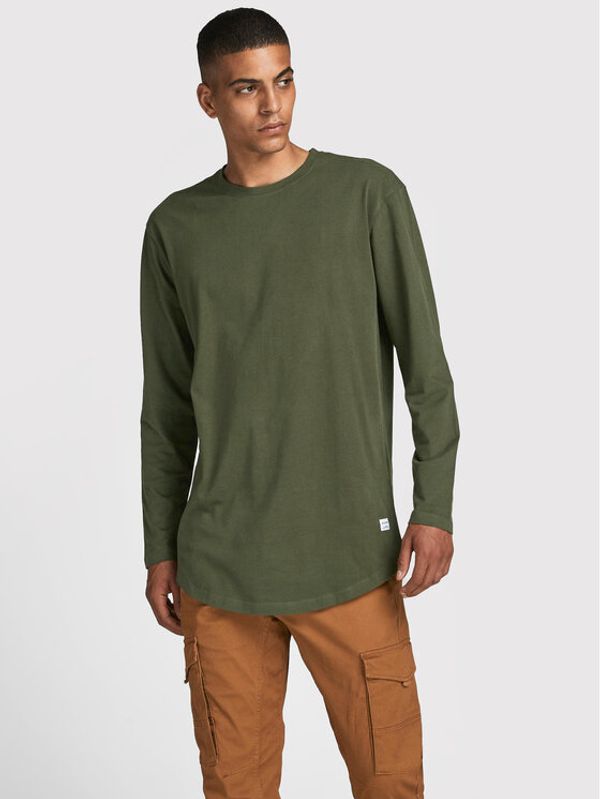 Jack&Jones Jack&Jones Тениска с дълъг ръкав Noa 12190128 Зелен Loose Fit