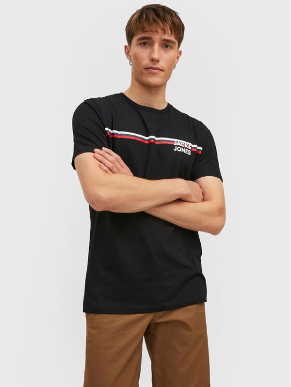 Jack&Jones Jack&Jones Тишърт 12221005 Черен Regular Fit