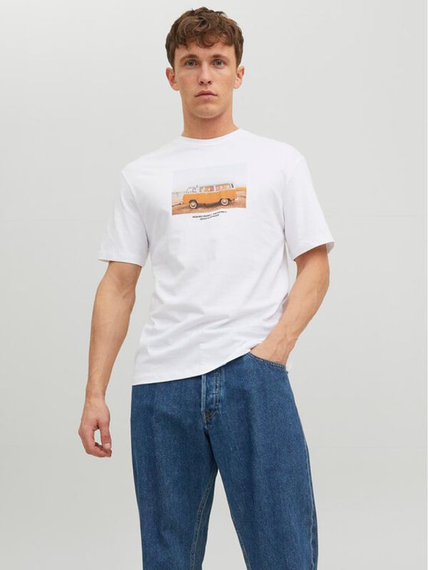 Jack&Jones Jack&Jones Тишърт 12227781 Бял Regular Fit