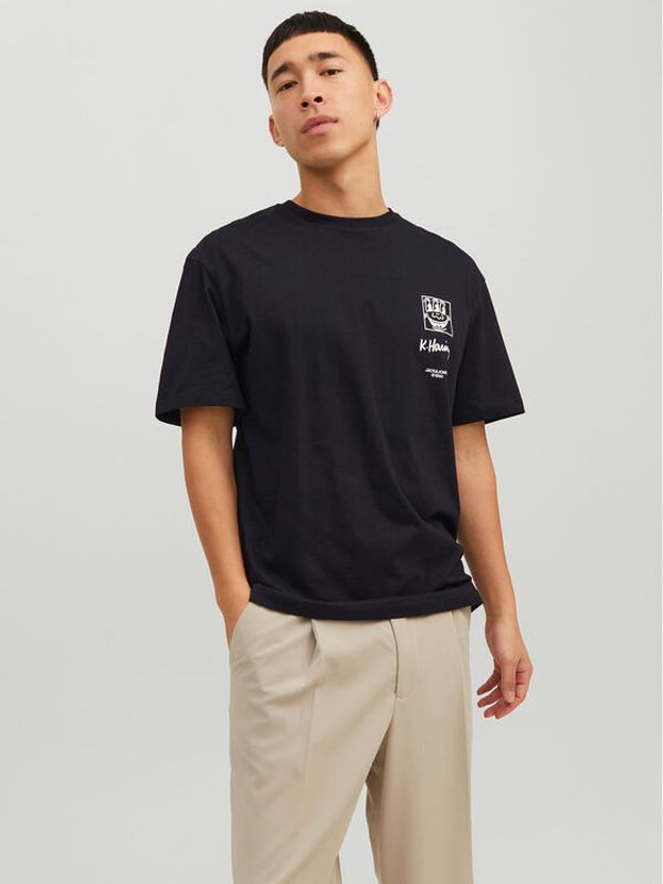 Jack&Jones Jack&Jones Тишърт 12230672 Черен Relaxed Fit