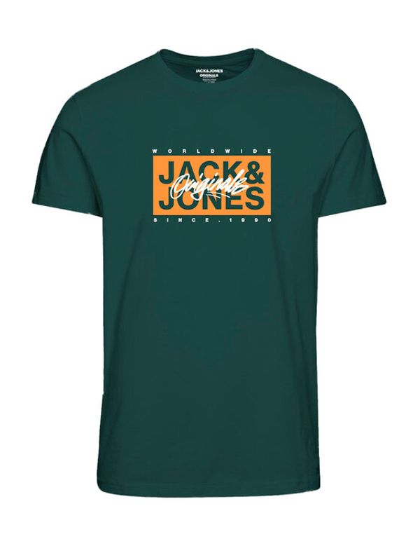 Jack&Jones Jack&Jones Тишърт 12232649 Зелен Standard Fit