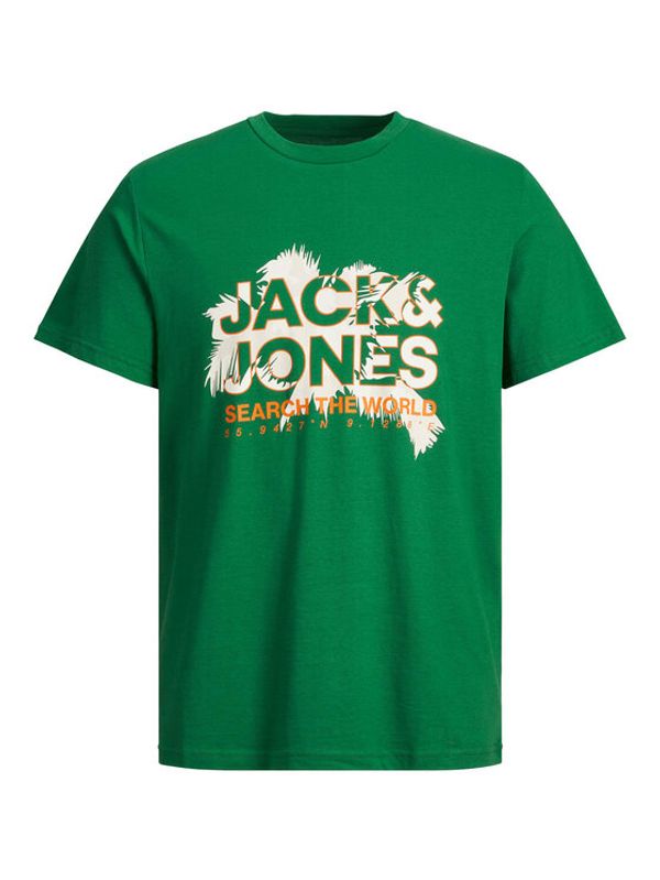 Jack&Jones Jack&Jones Тишърт 12233600 Зелен Standard Fit