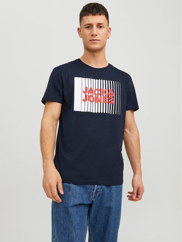 Jack&Jones Jack&Jones Тишърт 12233999 Тъмносин Standard Fit