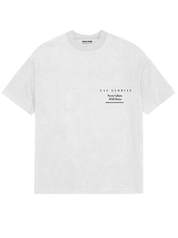 Jack&Jones Jack&Jones Тишърт 12234254 Бял Oversize