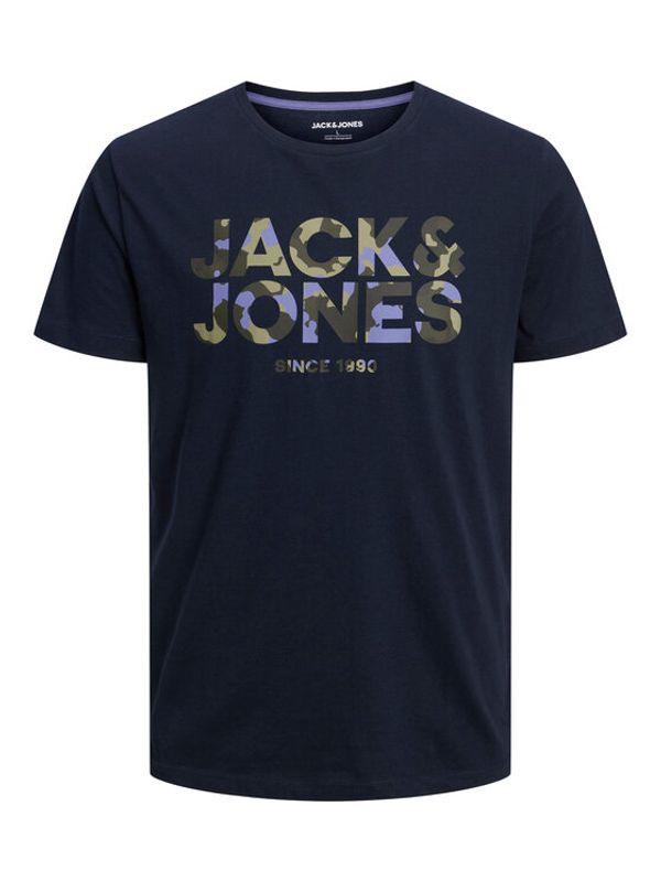 Jack&Jones Jack&Jones Тишърт 12235189 Тъмносин Regular Fit