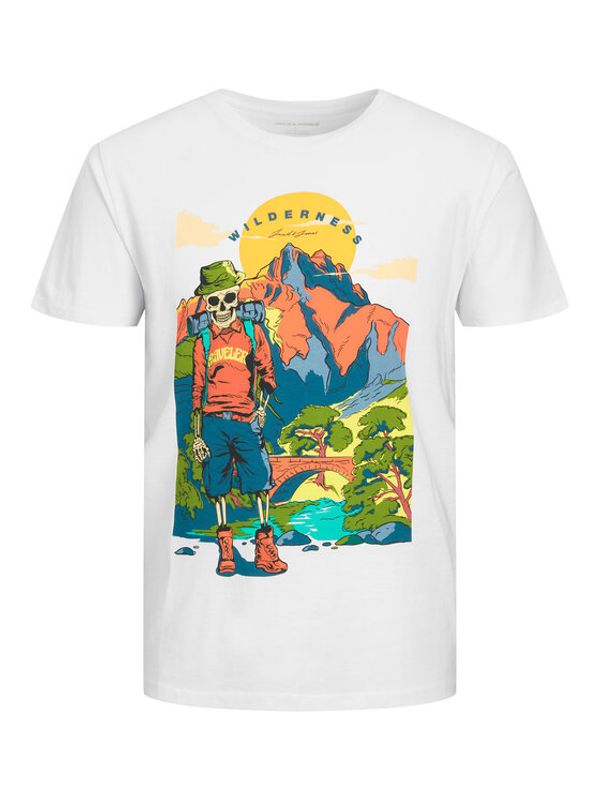 Jack&Jones Jack&Jones Тишърт 12235222 Бял Regular Fit