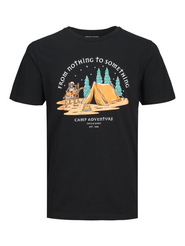 Jack&Jones Jack&Jones Тишърт 12235222 Черен Regular Fit