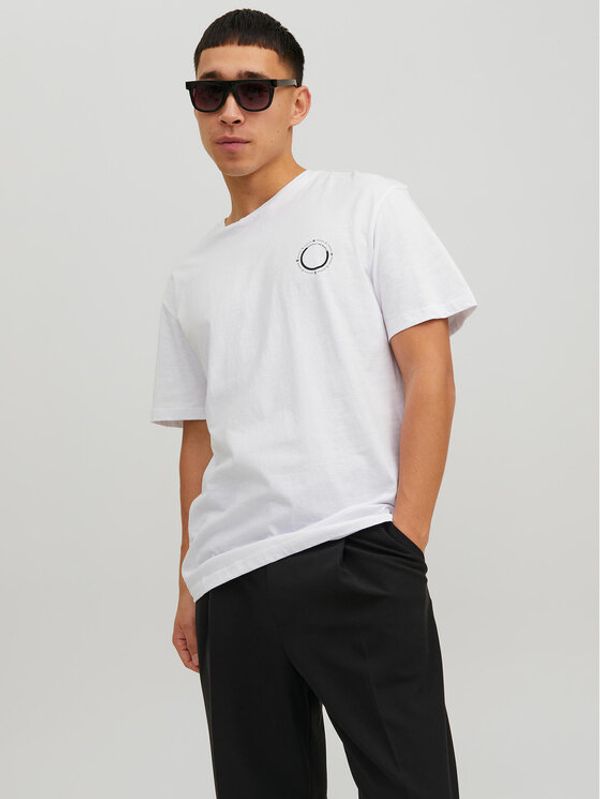 Jack&Jones Jack&Jones Тишърт 12235245 Бял Relaxed Fit