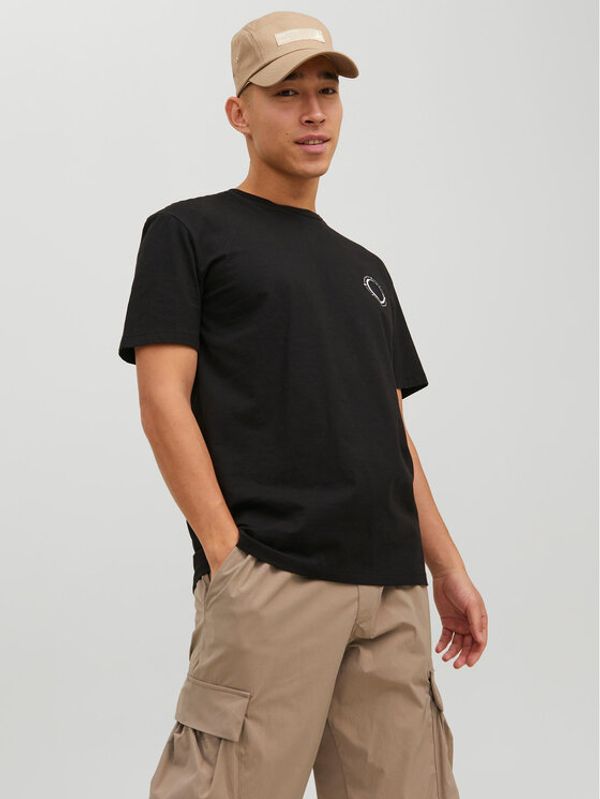 Jack&Jones Jack&Jones Тишърт 12235245 Черен Relaxed Fit