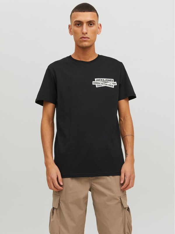 Jack&Jones Jack&Jones Тишърт 12235249 Черен Standard Fit