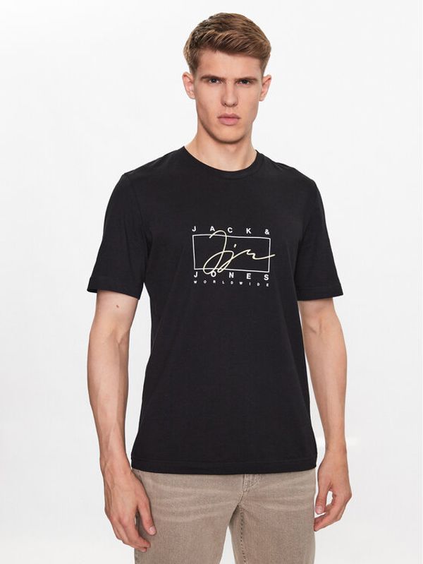 Jack&Jones Jack&Jones Тишърт 12235487 Черен Standard Fit