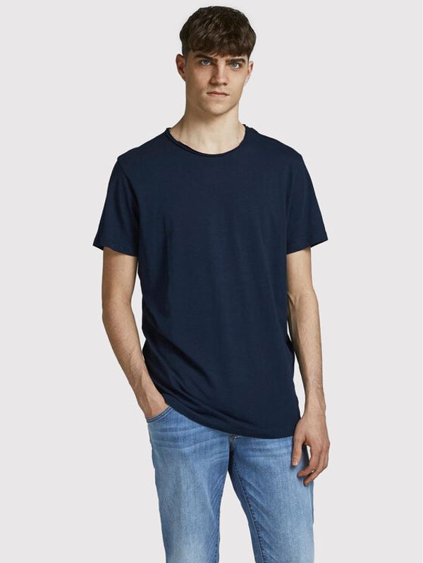 Jack&Jones Jack&Jones Тишърт Basher 12182498 Тъмносин Regular Fit