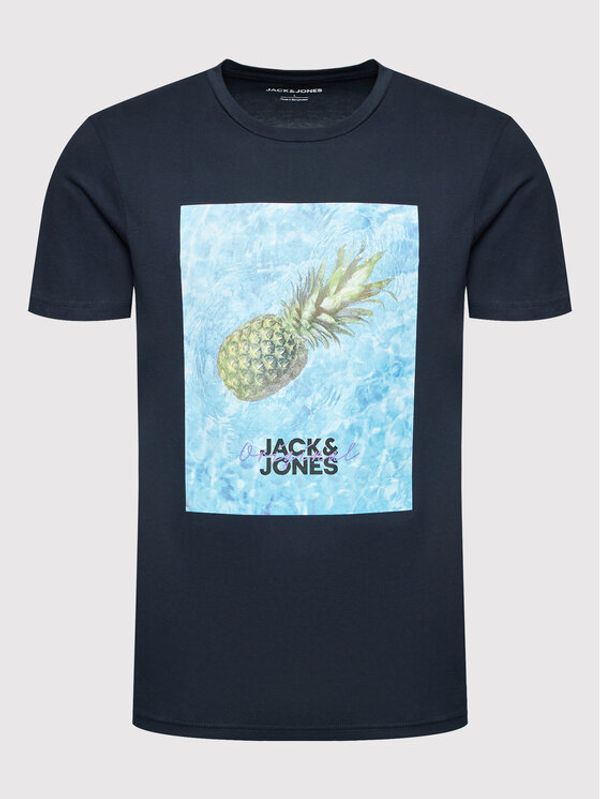 Jack&Jones Jack&Jones Тишърт Billboard 12200416 Тъмносин Regular Fit
