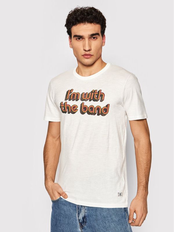 Jack&Jones Jack&Jones Тишърт Blu Arnold 12183541 Бял Regular Fit