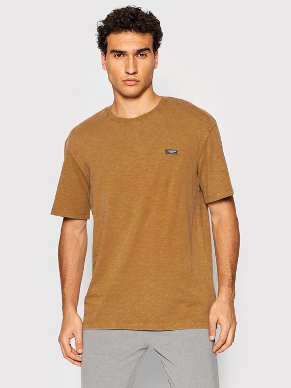 Jack&Jones Jack&Jones Тишърт Brad 12193907 Кафяв Relaxed Fit