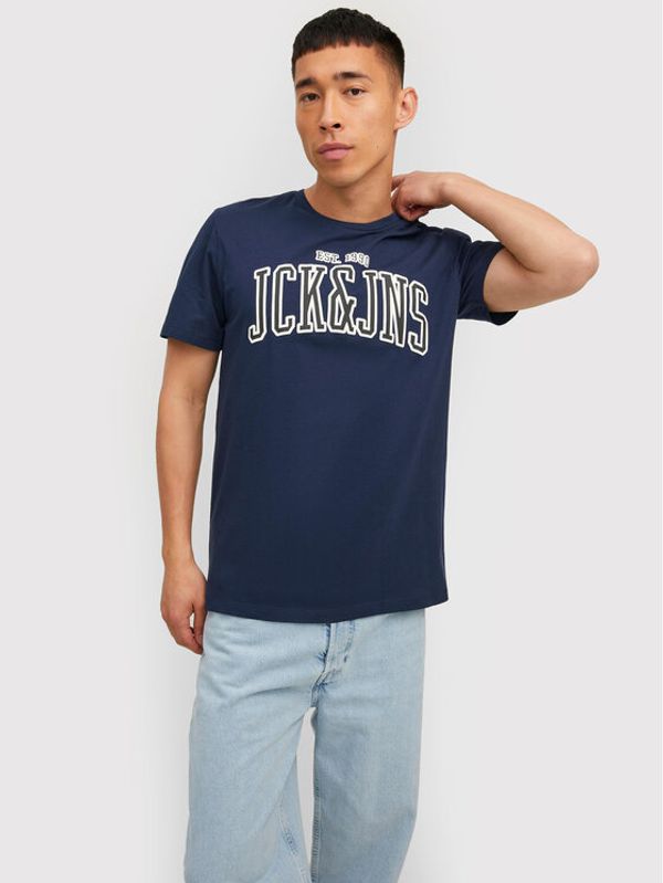 Jack&Jones Jack&Jones Тишърт Cemb 12211364 Тъмносин Regular Fit