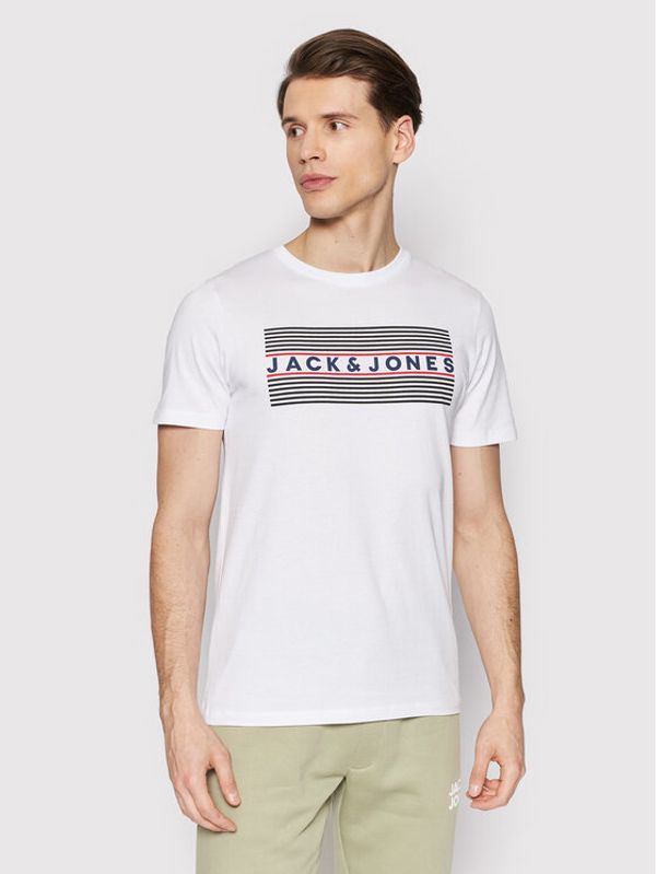 Jack&Jones Jack&Jones Тишърт Corp Logo Tee 12151955 Бял Regular Fit