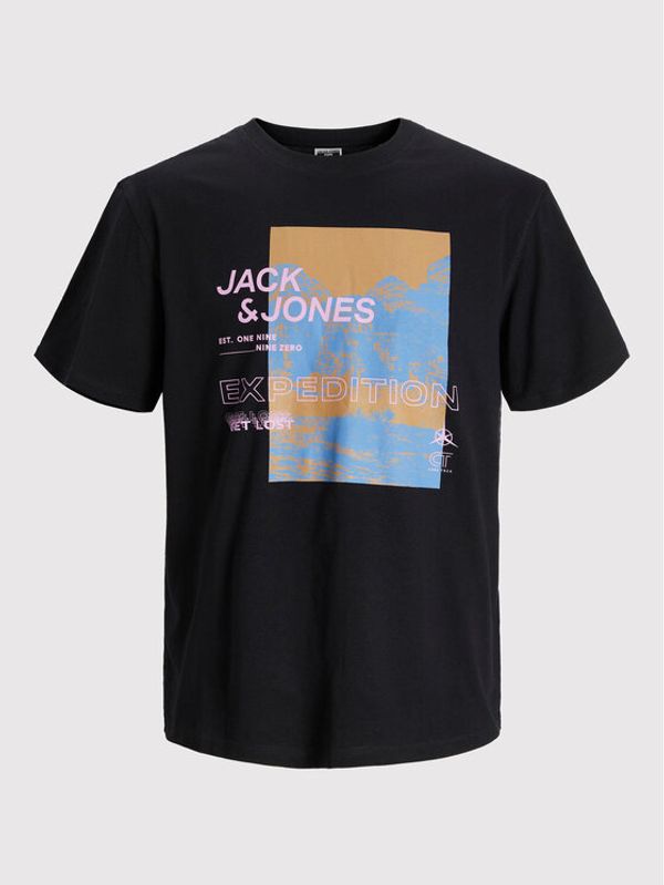 Jack&Jones Jack&Jones Тишърт Desert 12210422 Черен Relaxed Fit
