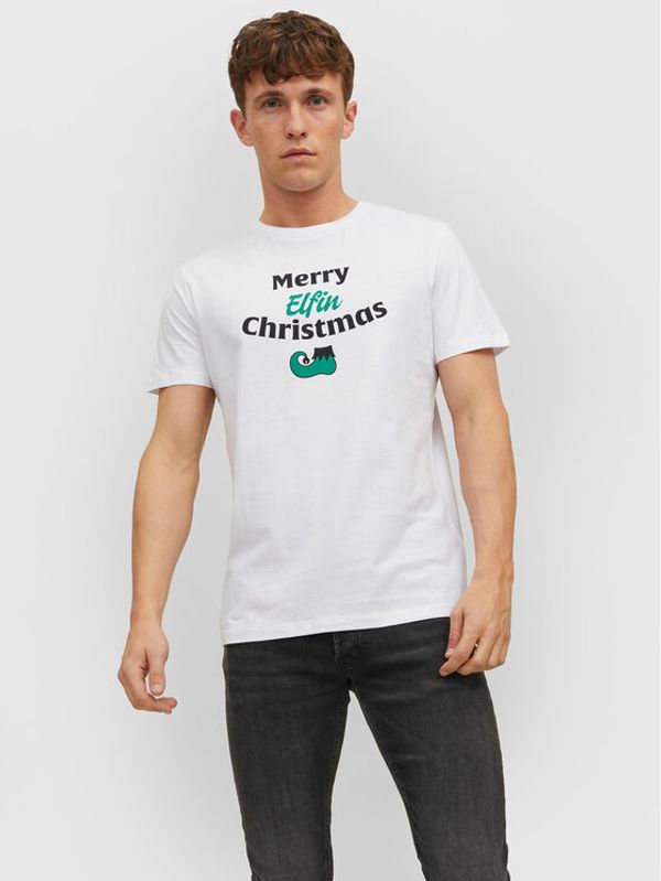 Jack&Jones Jack&Jones Тишърт Elfen 12221421 Бял Regular Fit