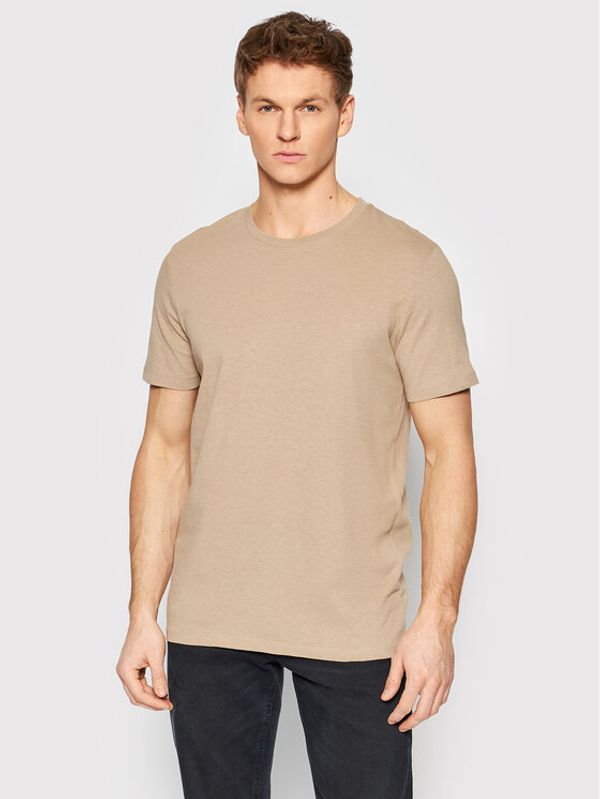 Jack&Jones Jack&Jones Тишърт Elinen Basic 12199713 Бежов Regular Fit