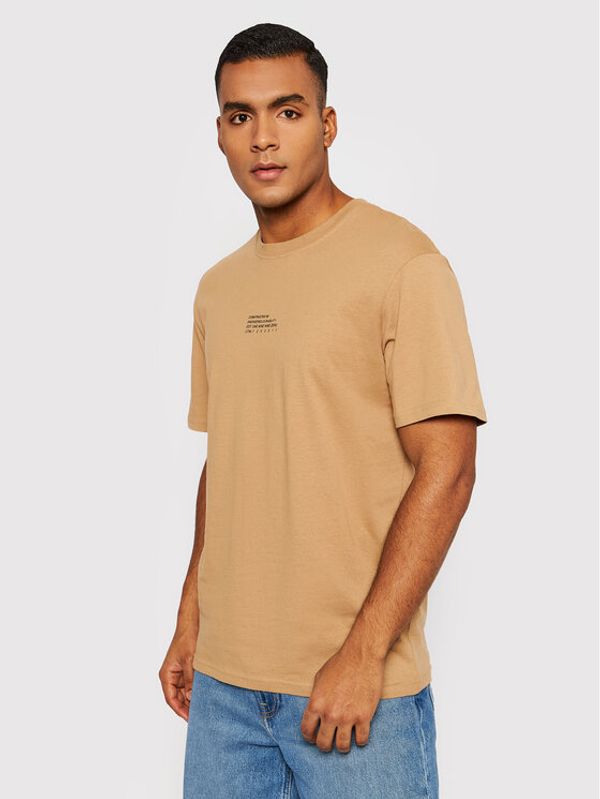 Jack&Jones Jack&Jones Тишърт Globe 12200759 Кафяв Relaxed Fit