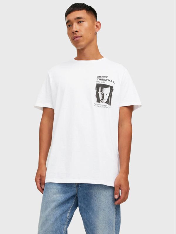 Jack&Jones Jack&Jones Тишърт Home 12222006 Бял Regular Fit