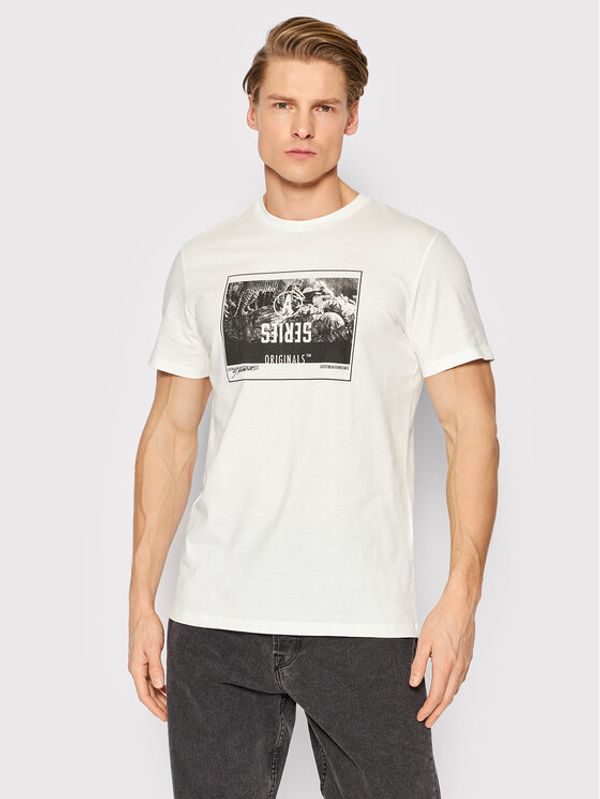 Jack&Jones Jack&Jones Тишърт Jungleone 12205959 Бял Regular Fit