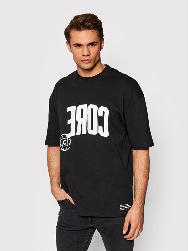 Jack&Jones Jack&Jones Тишърт Lett 12197963 Черен Loose Fit