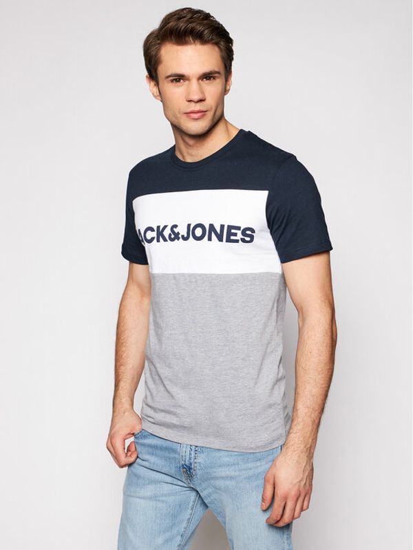 Jack&Jones Jack&Jones Тишърт Logo Blocking 12173968 Цветен Slim Fit