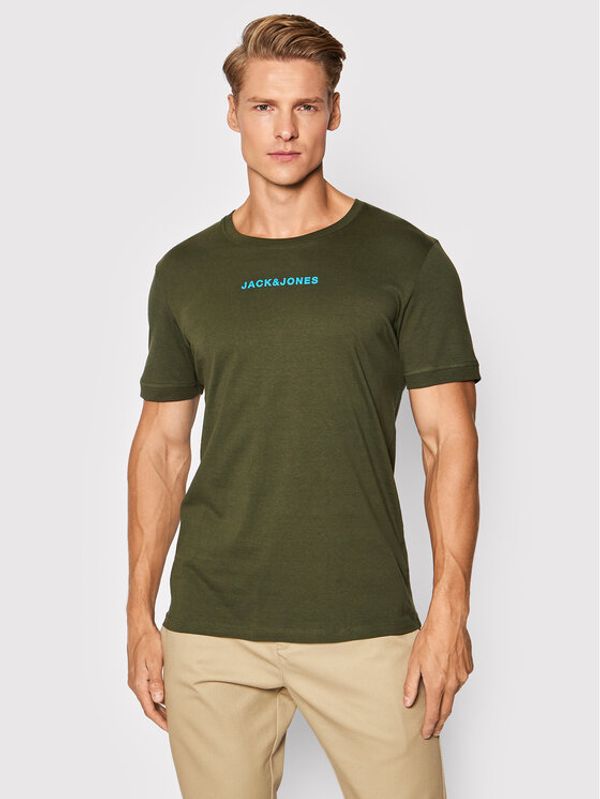 Jack&Jones Jack&Jones Тишърт Marco 12192916 Зелен Regular Fit