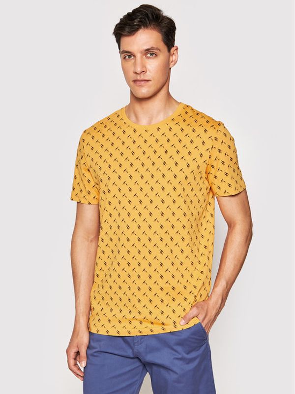 Jack&Jones Jack&Jones Тишърт Ole 12184641 Жълт Regular Fit