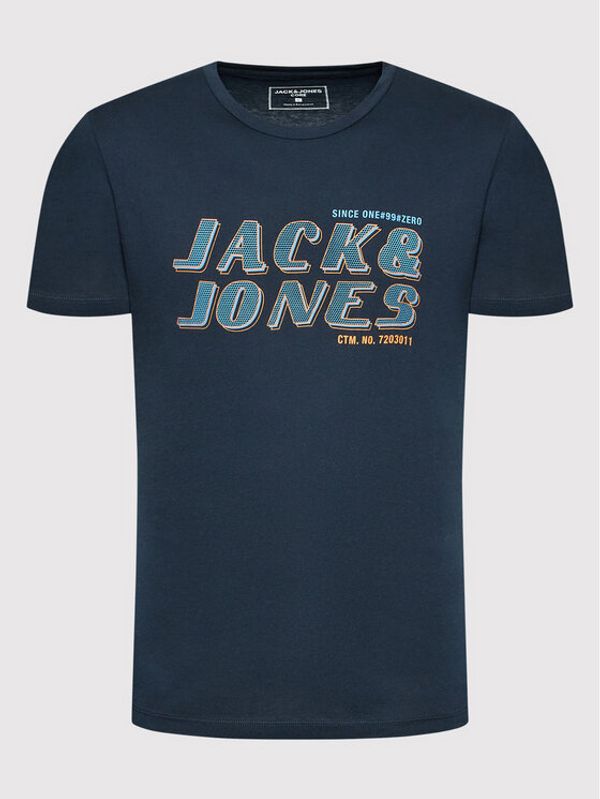 Jack&Jones Jack&Jones Тишърт Phil 12213764 Тъмносин Regular Fit