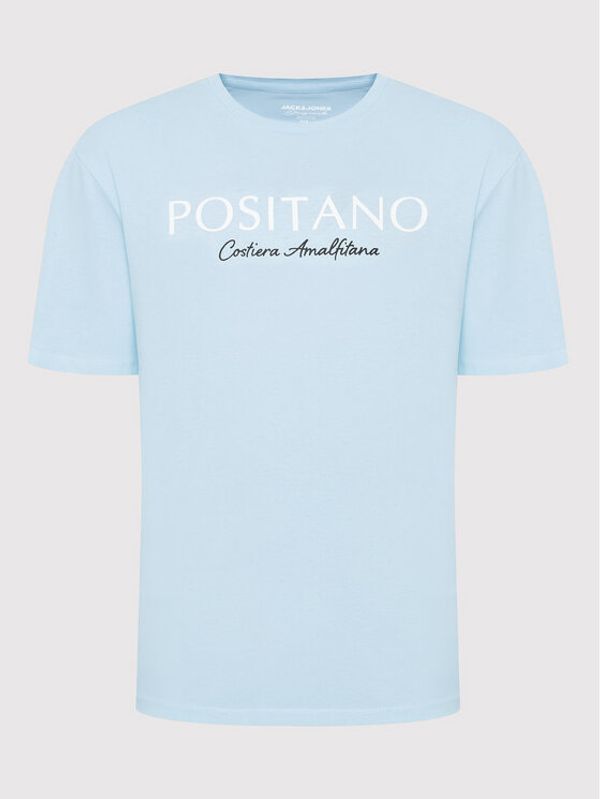 Jack&Jones Jack&Jones Тишърт Positano 12209840 Син Regular Fit