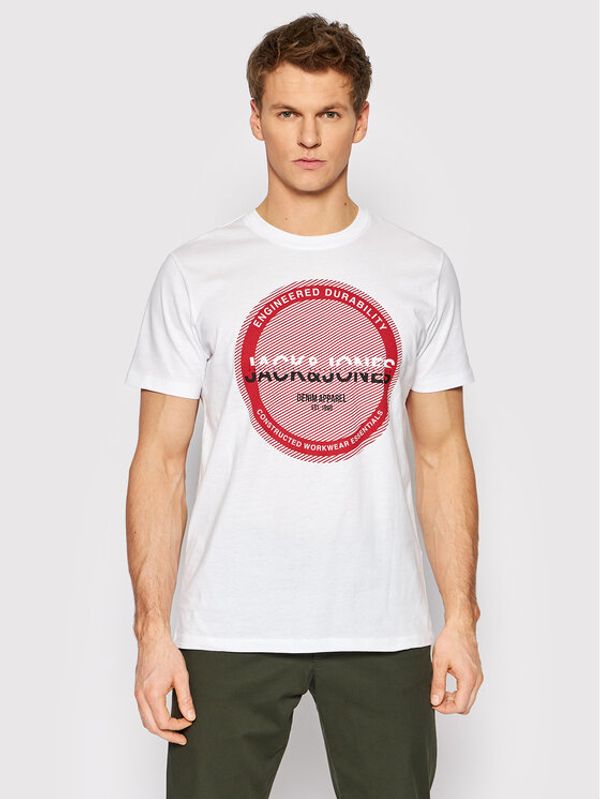 Jack&Jones Jack&Jones Тишърт Rac 12200224 Бял Regular Fit