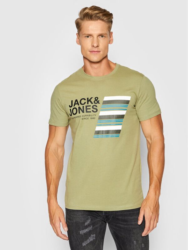 Jack&Jones Jack&Jones Тишърт Rack 12198281 Зелен Regular Fit
