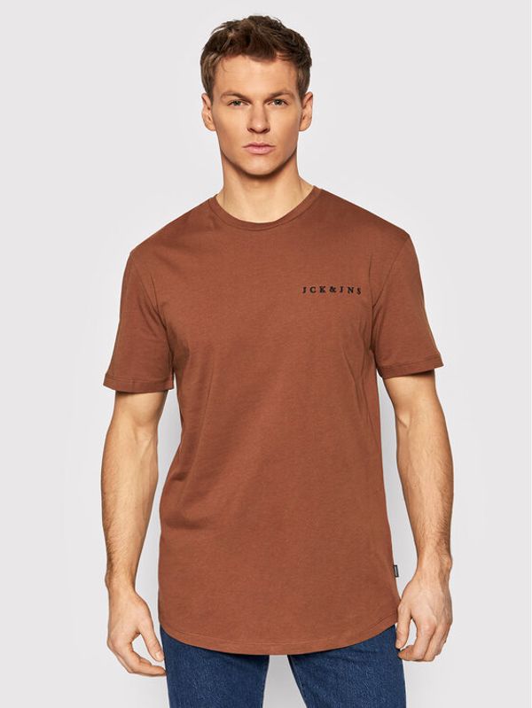 Jack&Jones Jack&Jones Тишърт State 12205731 Кафяв Regular Fit