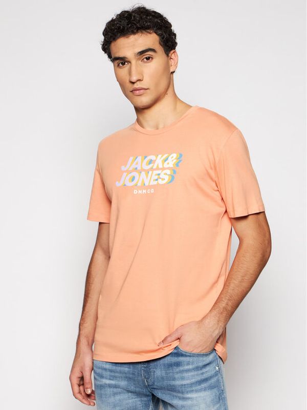 Jack&Jones Jack&Jones Тишърт Strong 12189389 Оранжев Regular Fit