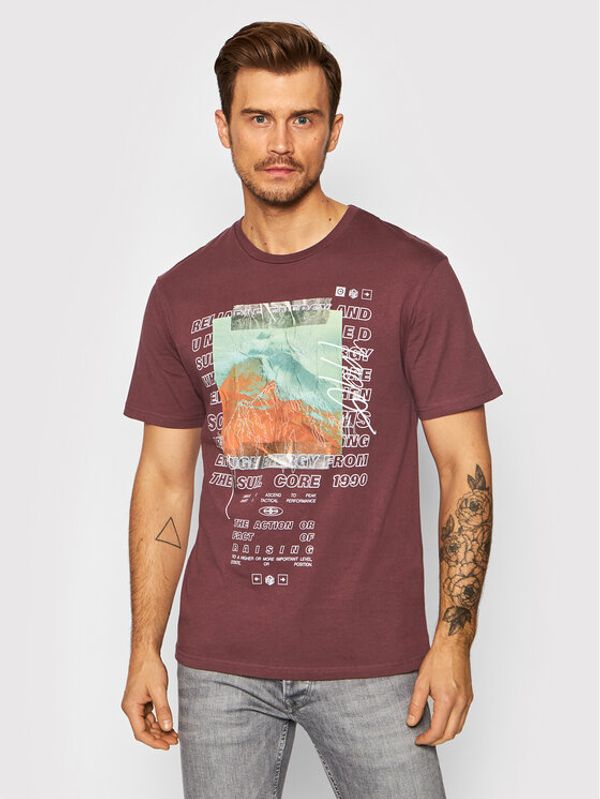 Jack&Jones Jack&Jones Тишърт Tape 12192775 Виолетов Relaxed Fit