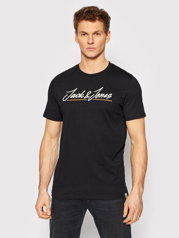 Jack&Jones Jack&Jones Тишърт Tons Upscale 12205107 Черен Regular Fit