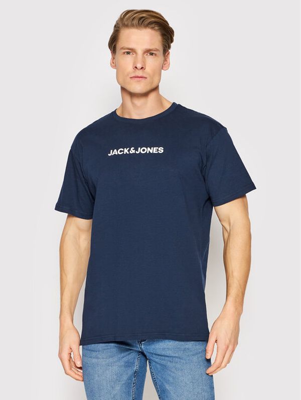 Jack&Jones Jack&Jones Тишърт You 12213077 Тъмносин American Fit