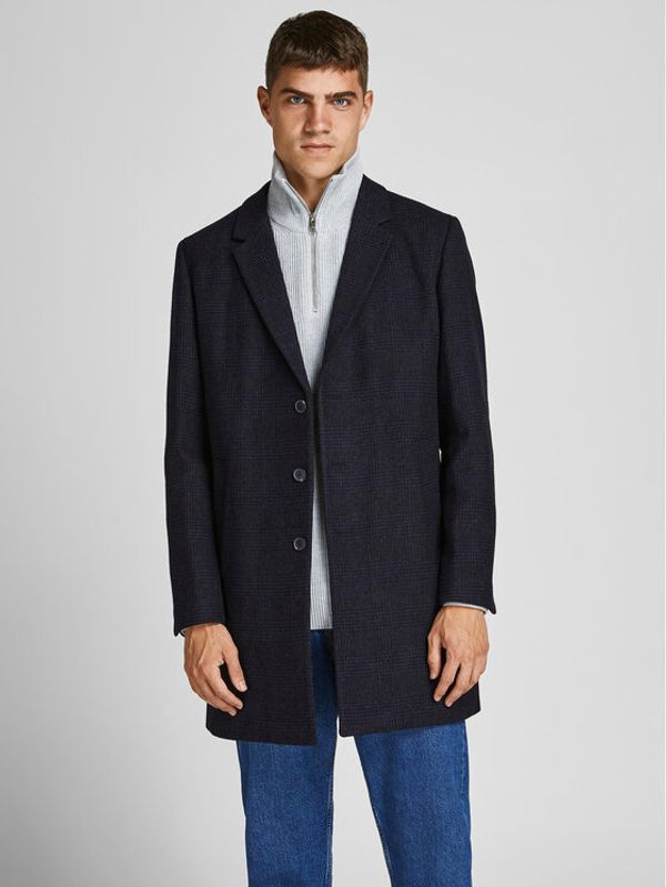 Jack&Jones Jack&Jones Вълнено палто Emoulder 12171374 Черен Regular Fit