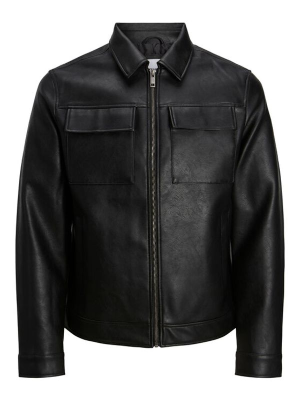Jack&Jones Jack&Jones Яке от имитация на кожа 12213082 Черен Regular Fit