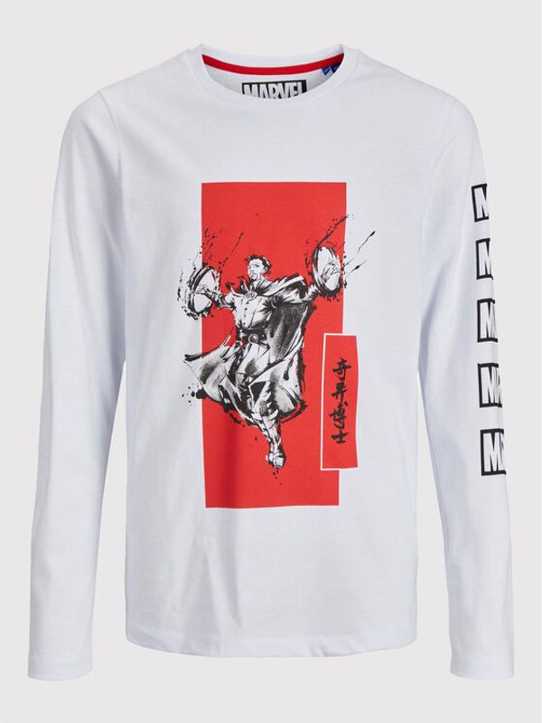 Jack&Jones Junior Jack&Jones Junior Блуза MARVEL 12217803 Бял Regular Fit