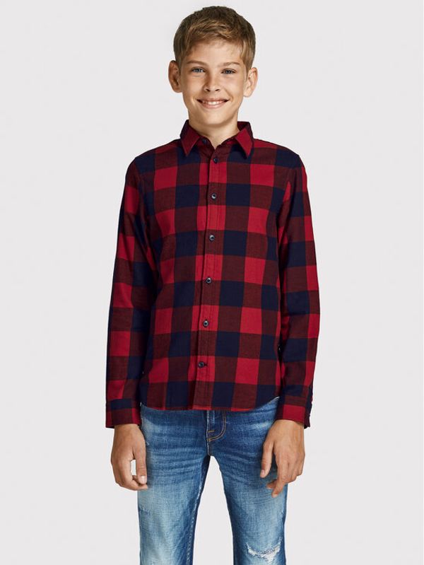 Jack&Jones Junior Jack&Jones Junior Риза Gingham 12183050 Червен Regular Fit