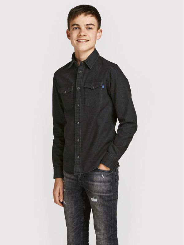 Jack&Jones Junior Jack&Jones Junior Риза Sheridan 12148417 Черен Regular Fit