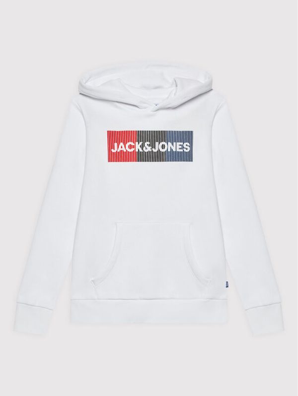 Jack&Jones Junior Jack&Jones Junior Суитшърт Corp Logo 12152841 Бял Regular Fit