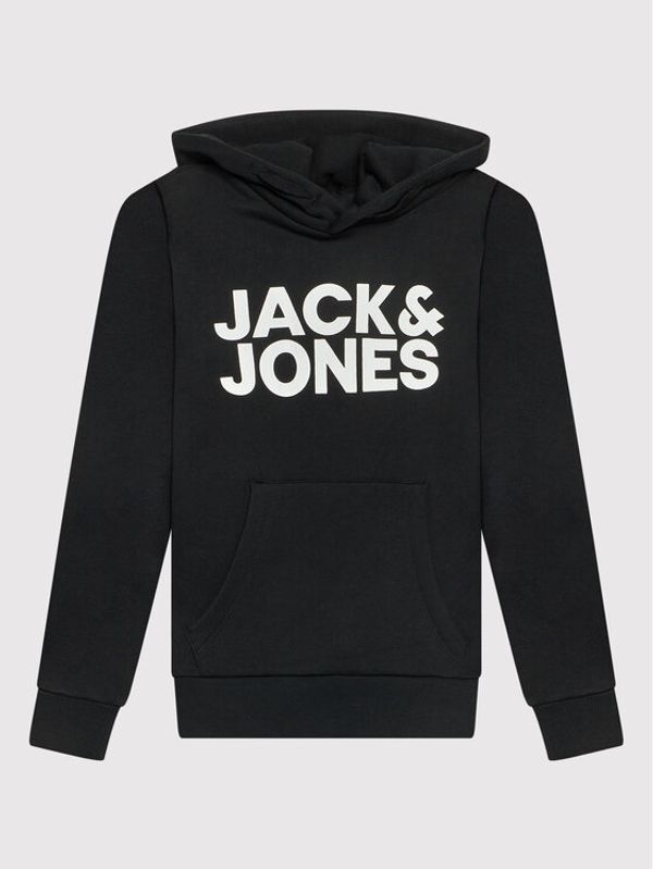 Jack&Jones Junior Jack&Jones Junior Суитшърт Corp Logo 12152841 Черен Regular Fit