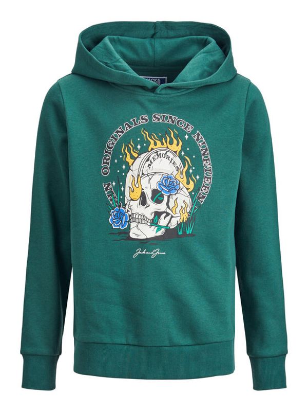 Jack&Jones Junior Jack&Jones Junior Суитшърт Grin 12226470 Зелен Regular Fit
