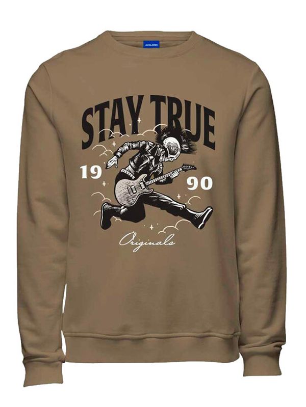 Jack&Jones Junior Jack&Jones Junior Суитшърт Headon 12220197 Кафяв Regular Fit